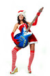 girl playing a guitar