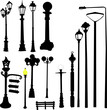 Vector: city lights - vector city lights - vector