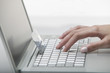 Woman doing shopping online Woman doing shopping online
