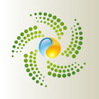 Photo : Logo recyclage �cologie solaire