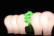 Fluorescent and incandescent light bulbs Fluorescent and incandescent light bulbs