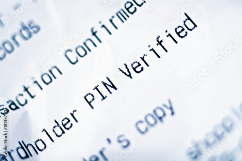Photo: credit receipt credit receipt