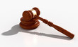 3D Model of wood and metal gavel