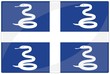 drapeau glassy martinique flag