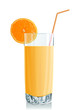 Glass of orange juice. Vector illustration Glass of orange juice. Vector illustration