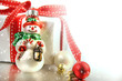 Small christmas ornament with gift