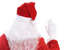 Santa Claus waving hand saying hello