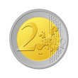 Vektor: 2 Euro as vector 2 Euro as vector