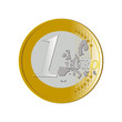 Vektor: 1 Euro 1 Euro