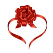 Ribbon and bow isolated
