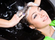 washing hair