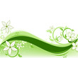 floral background green