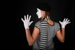 Portrait of a mime girl Portrait of a mime girl