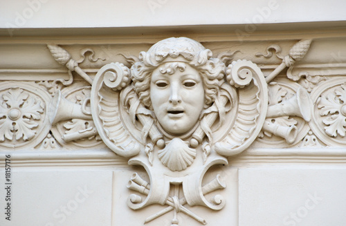 decoration cornice - theatre mask