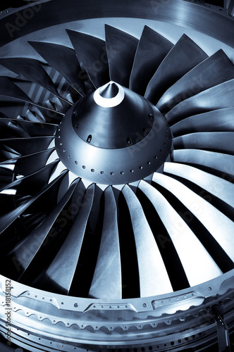 Photo: jet engine turbine blades jet engine turbine blades