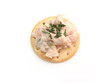 tuna fish on cracker