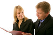 Photo: closeup portrait of young business people closeup portrait of young business people