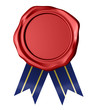 Red wax seal
