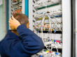 Photo: Network engineer solve the communication problem Network engineer solve the communication problem