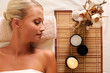 Young beautiful woman recreation in spa salon