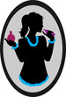 Pretty young woman enjoys a moment smelling the perfume. Pretty young woman enjoys a moment smelling the perfume.