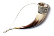 Drinking horn isolated on white