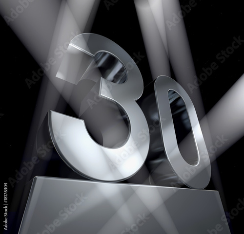 Illustration: 30 birthday celebration anniversary monument 30 birthday celebration anniversary monument