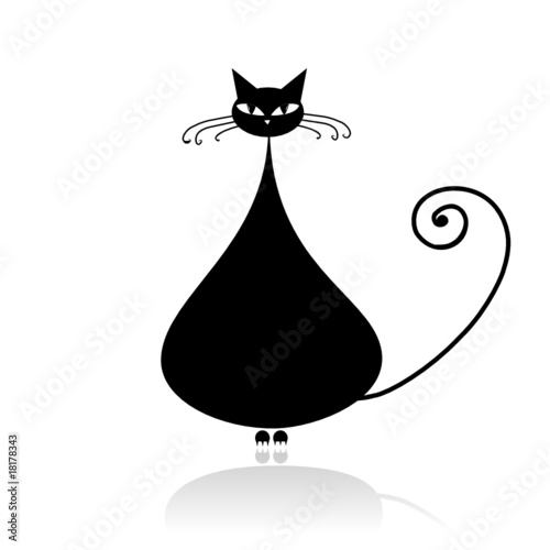 Fat Cat Silhouette