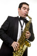 Saxaphone Player Playing