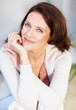 Portrait of a cute mature woman smiling Portrait of a cute mature woman smiling