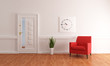 minimalist home entry foyer