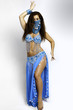Foto: oriental Bellydancer in blue costume oriental Bellydancer in blue costume