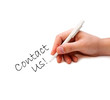 Man hand writing Man hand writing