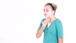 Young Girl Sneezing Gets a Tissue