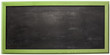 tableau noir horizontal, ardoise isolée sur blanc cadre vert