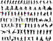 100 different people silhouettes 100 different people silhouettes