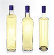realistic vector bottles of spirit