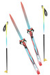 Foto: Skis and ski poles Skis and ski poles