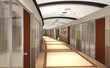 Illustration: 3D hotel hallway 3D hotel hallway