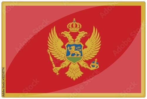 drapeau glassy montenegro flag
