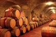 Weinkeller, Eichenfässer, Montalcino Toskana, Italien