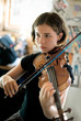 Photo: Pretty Young Woman Practicing Violin Pretty Young Woman Practicing Violin