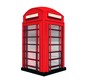 Red 3d image of london telephone
