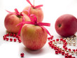 Apple with ribbon