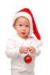 Child keep christmas toy in hand Child keep christmas toy in hand