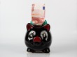 Sparschwein mit Euroschein Sparschwein mit Euroschein