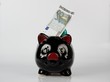 Sparschwein mit Euroschein Sparschwein mit Euroschein