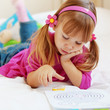 Lovely child painting