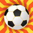 football on the orange background football on the orange background