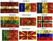 set of european flags